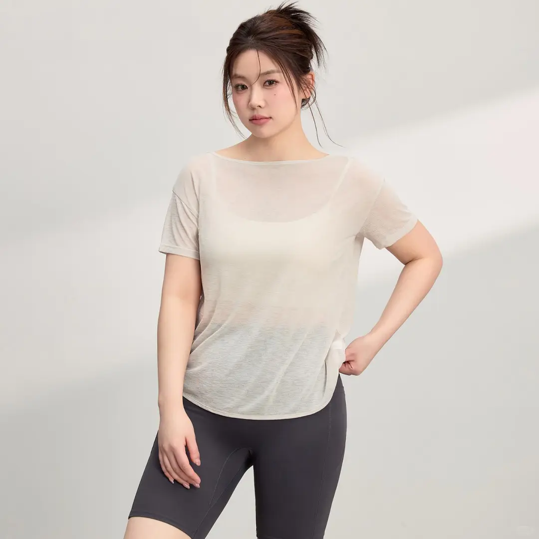 宝子们!这大码宽松瑜伽服短袖罩衫绝绝子!???♀??