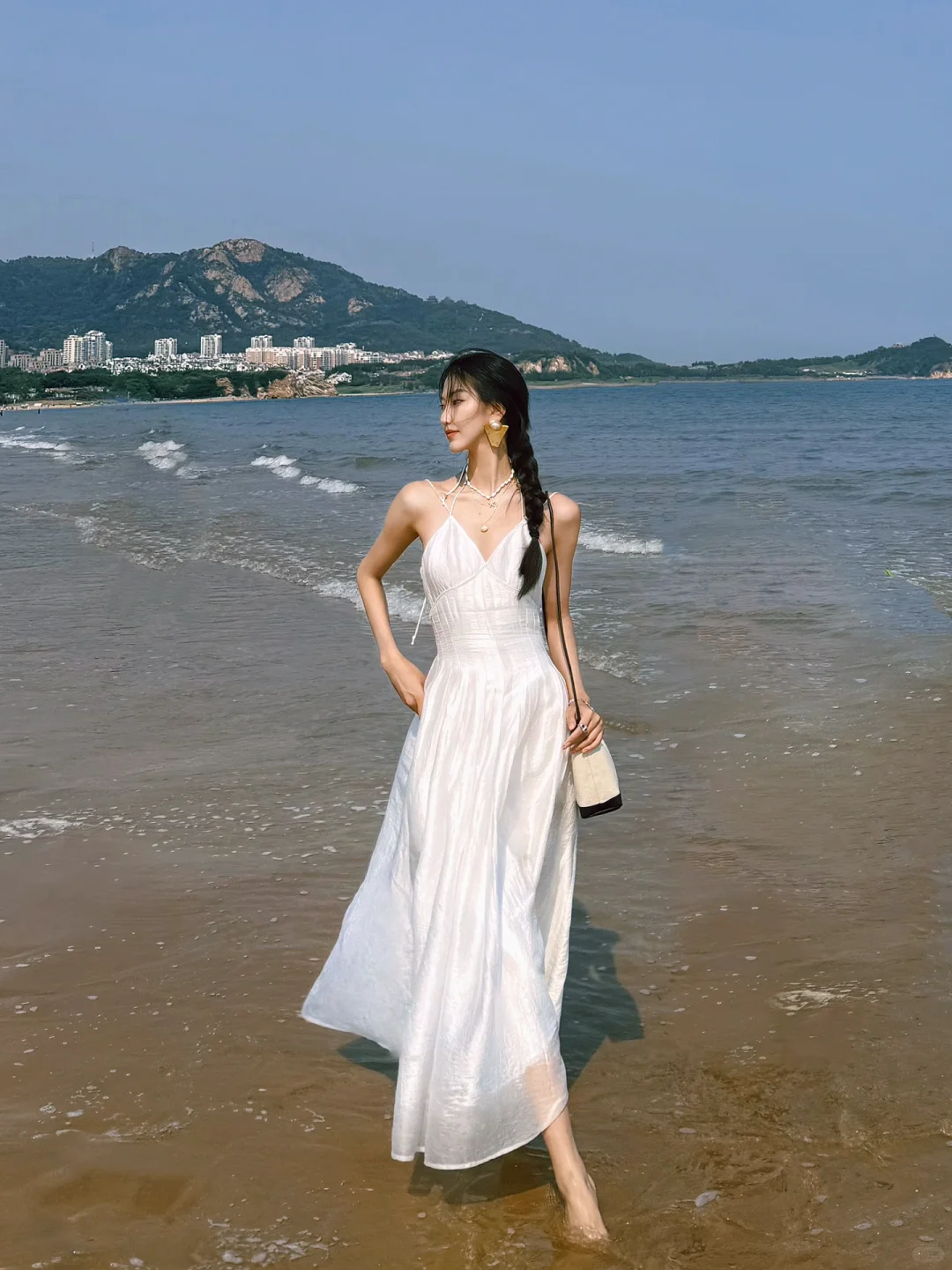 石老人海水浴场｜被问爆的Flowfit海边穿搭?
