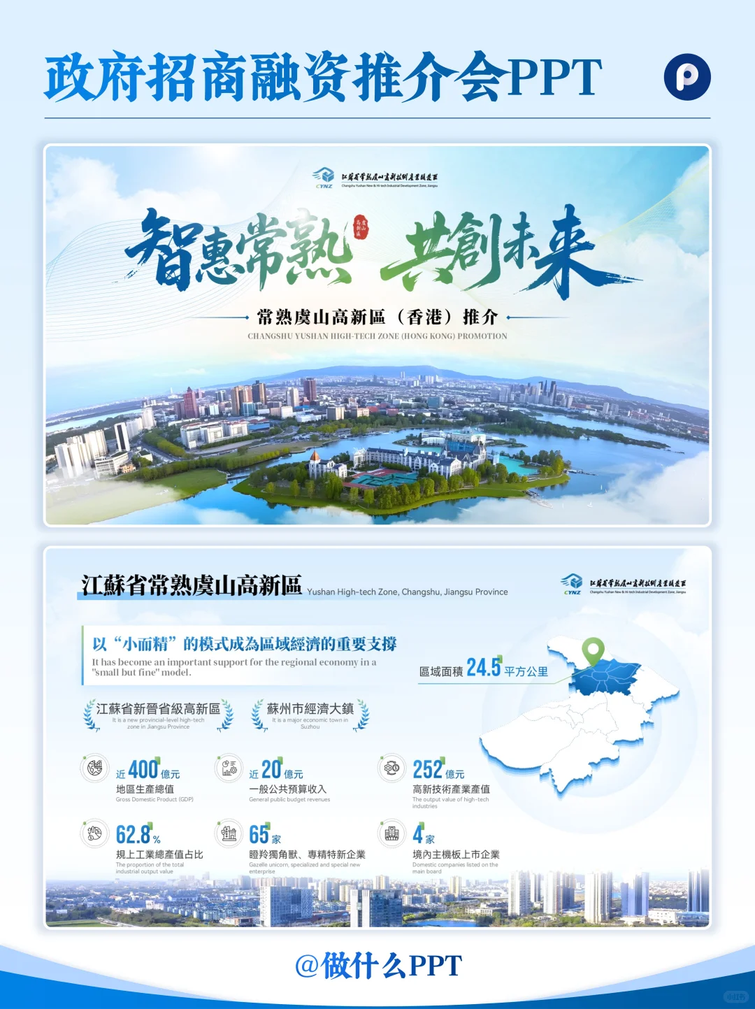 政府招商融资推介会PPT还不会做吗，快来抄