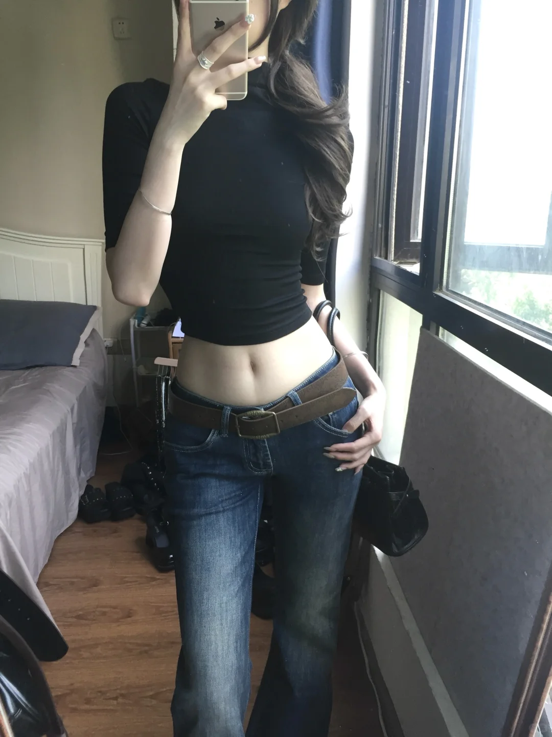 低腰裤的五种搭配