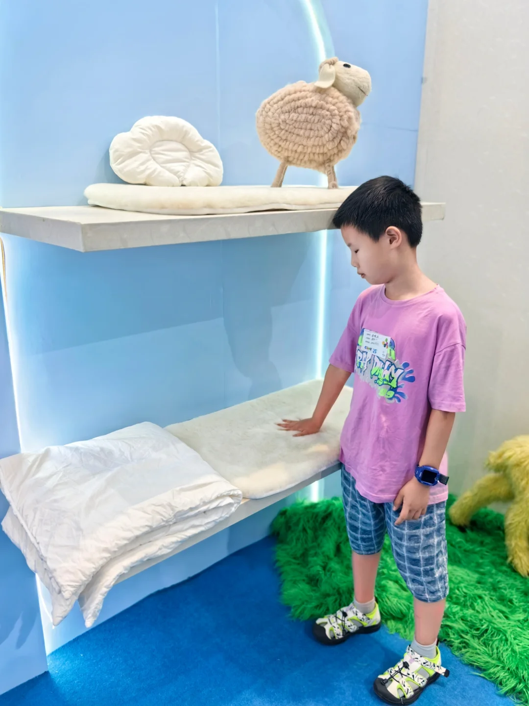 终于!在展会里见识到介个“会呼吸”的床垫