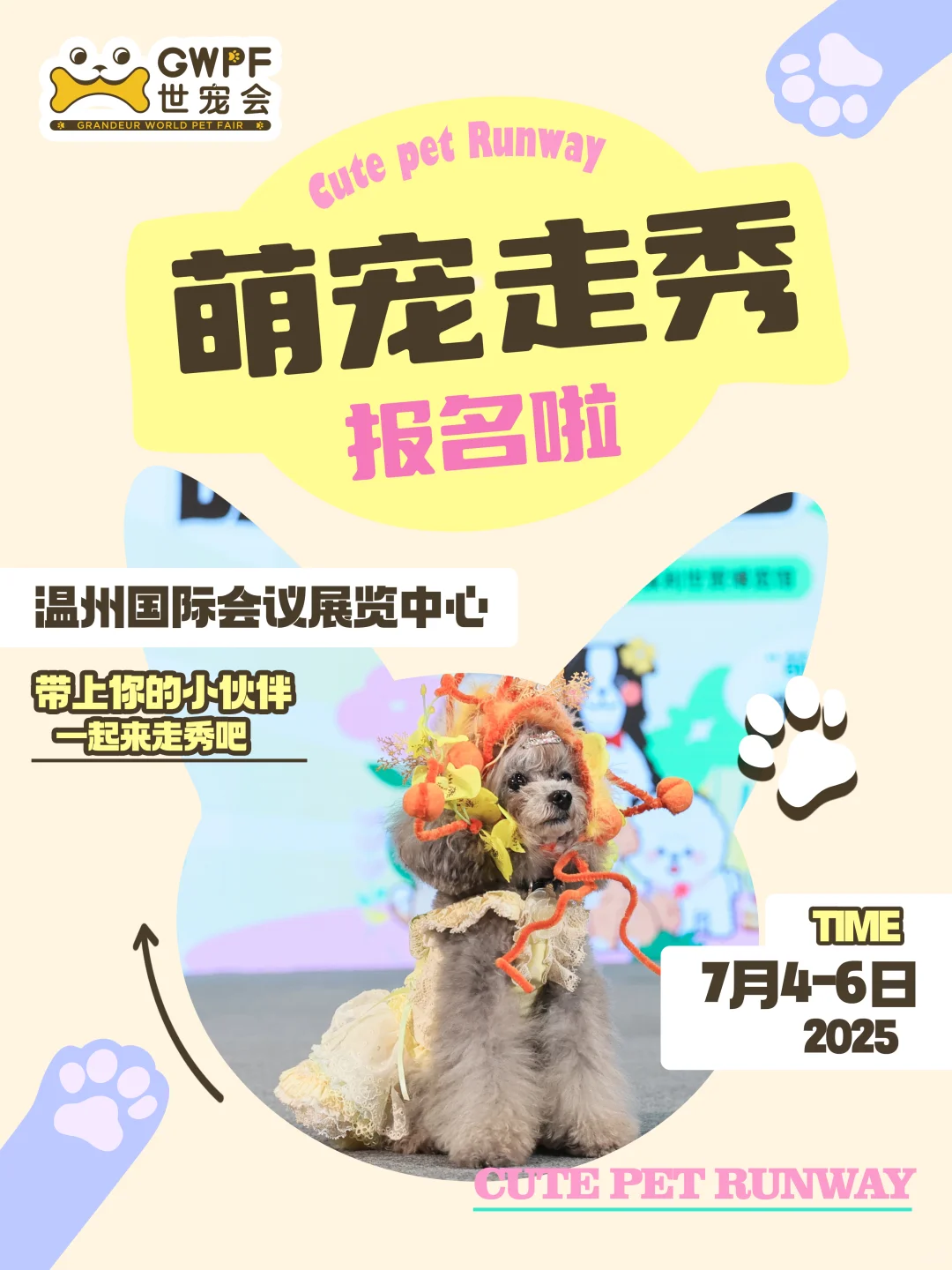 温州萌宠T台走秀|带上毛孩来世宠会温州展