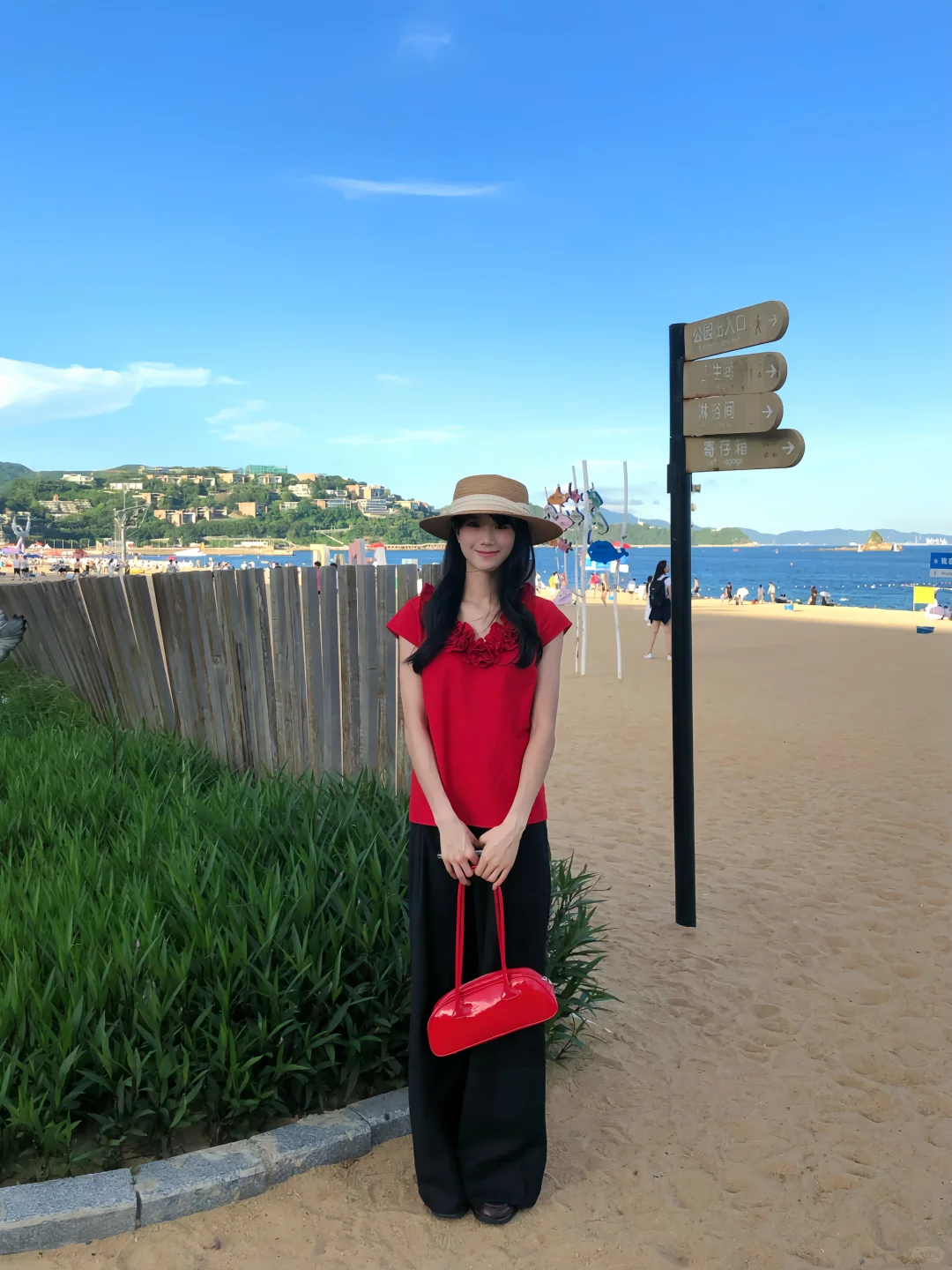 海边?