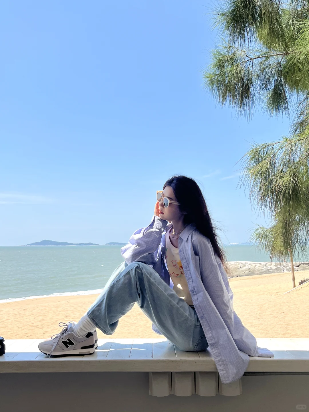 存一些海边拍照姿势 ???i人快来学