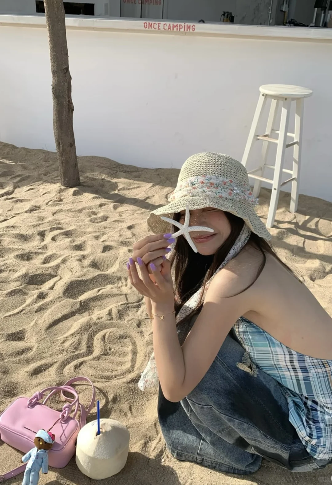 海边拍照姿势+穿搭