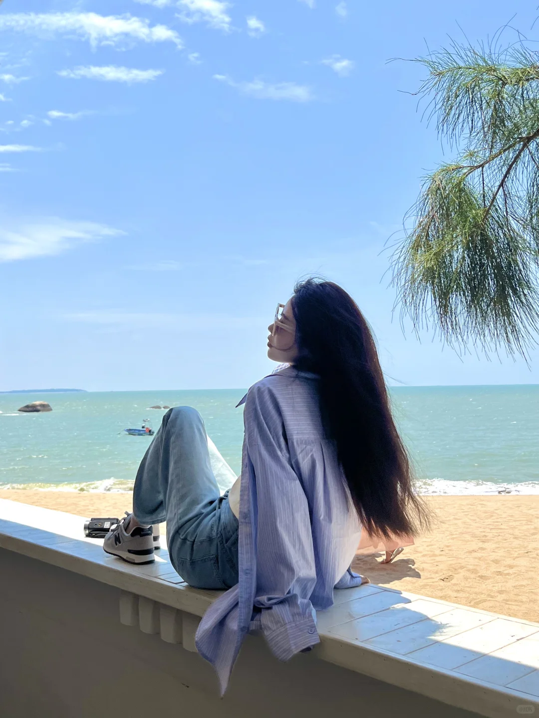 存一些海边拍照姿势 ???i人快来学