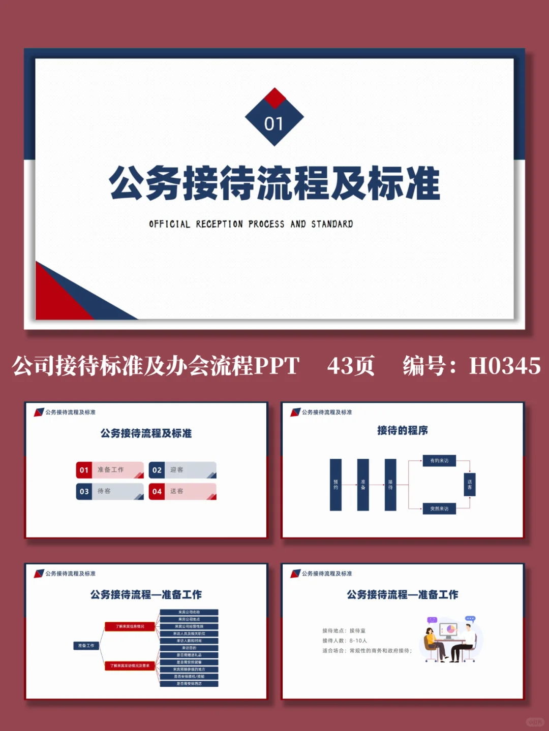 公司接待标准及办会流程PPT