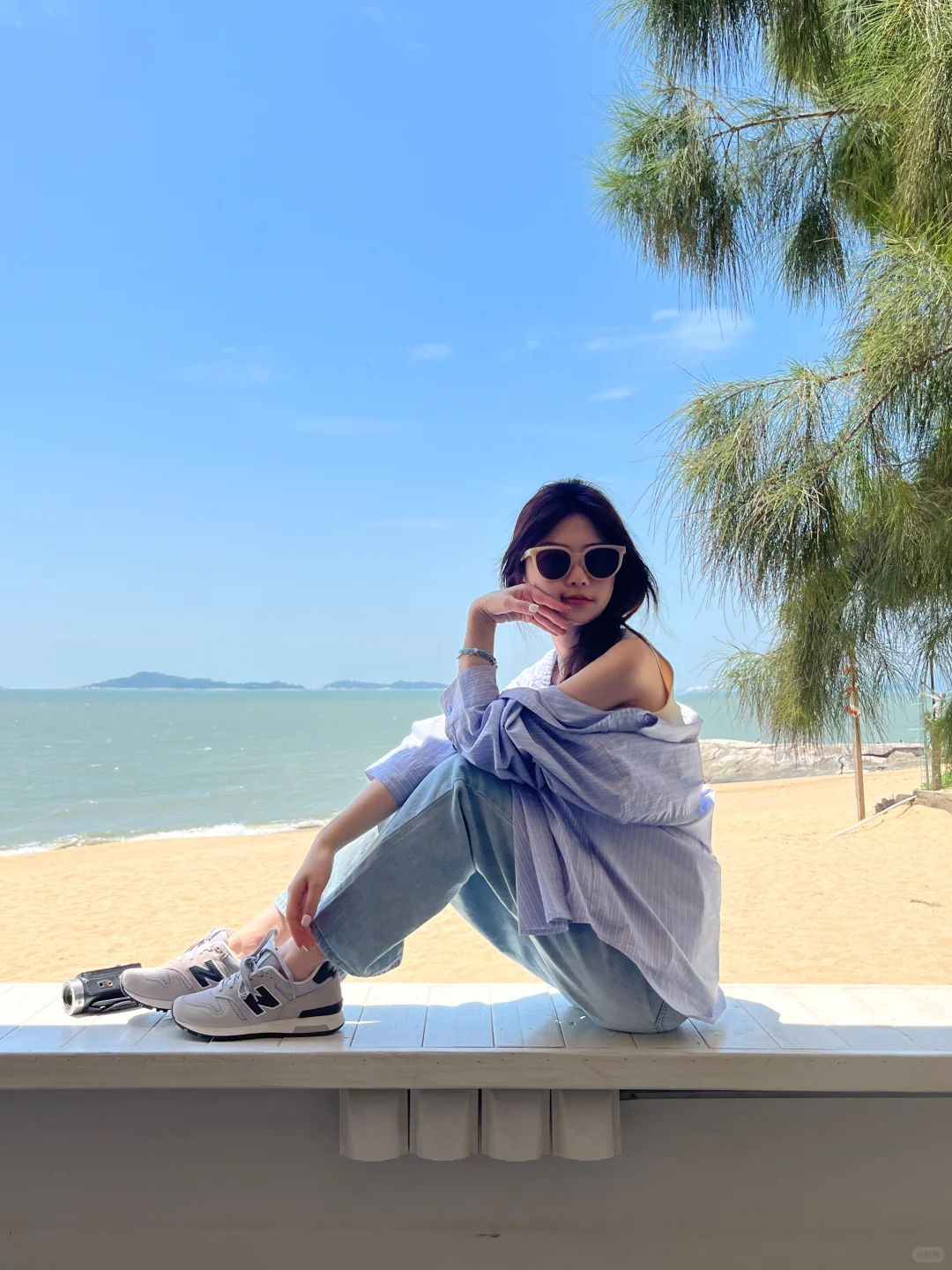 存一些海边拍照姿势 ???i人快来学