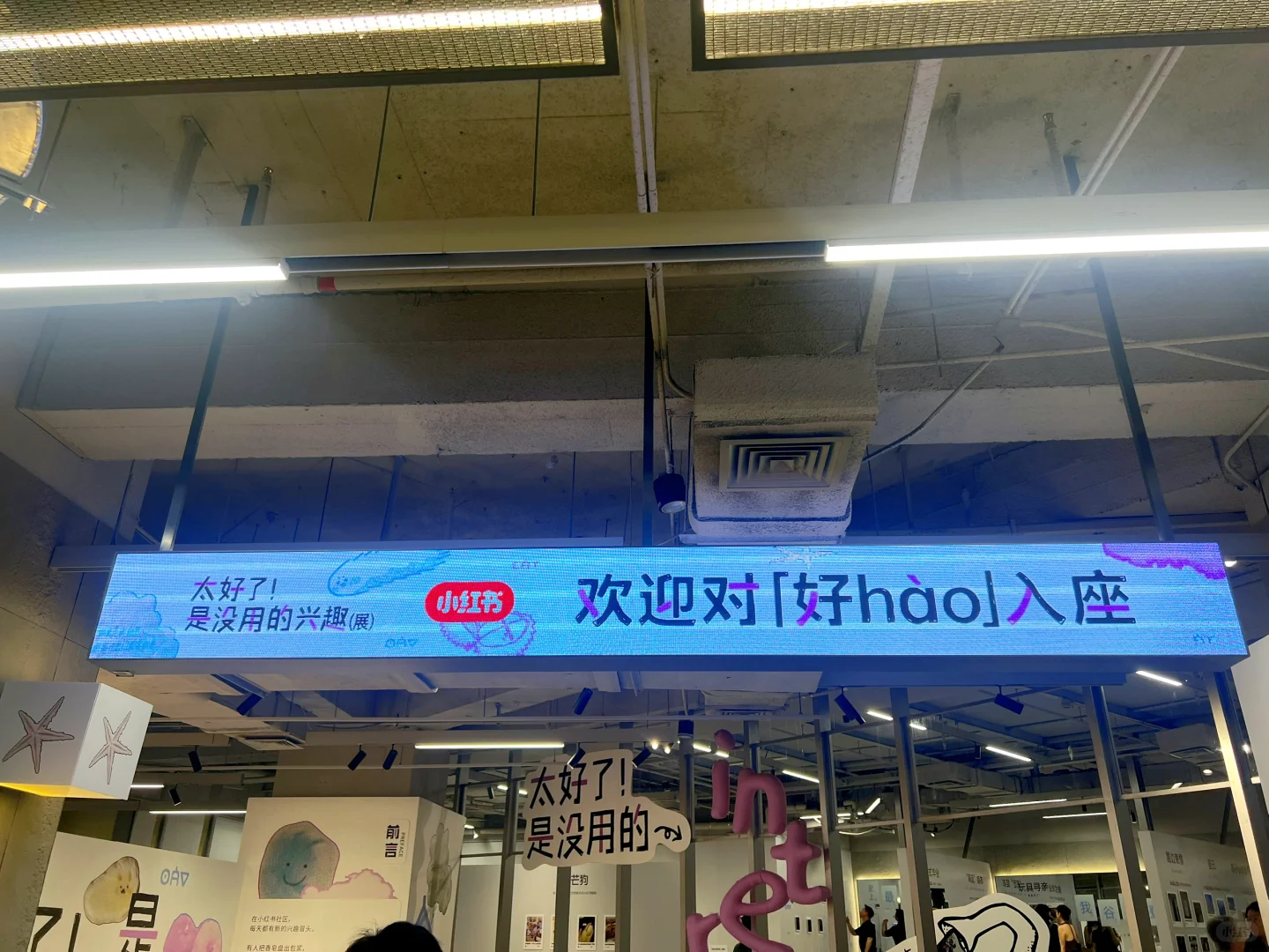 小红书展 展区不大，好玩