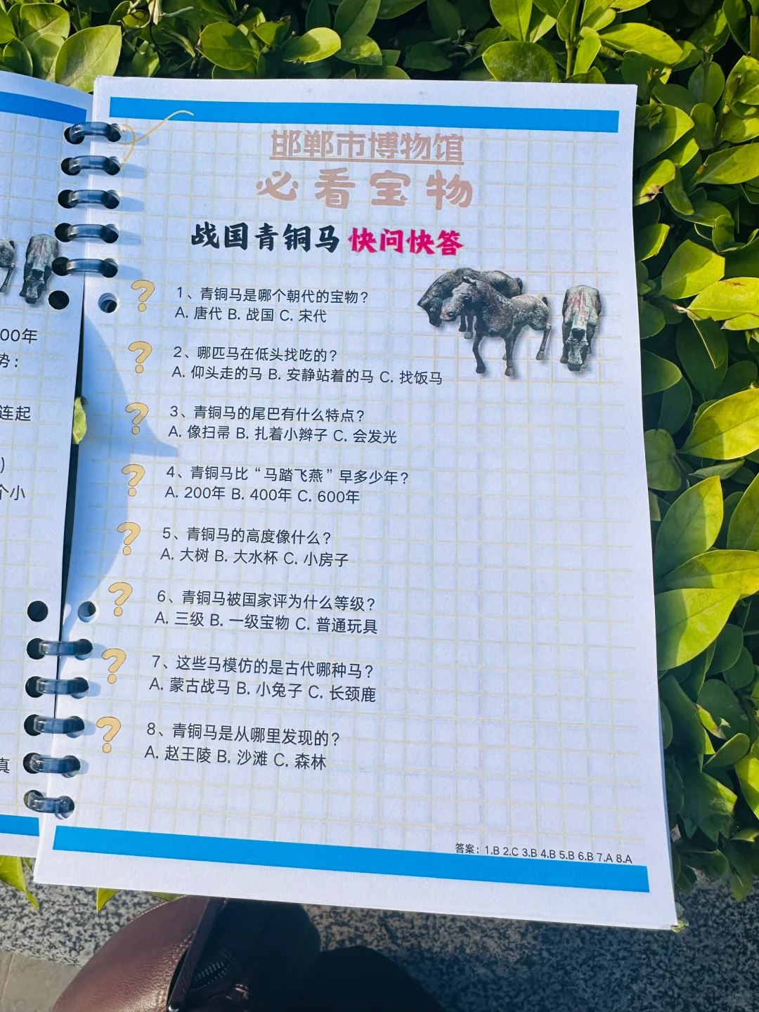 ?邯郸带娃逛博物馆神器!研学手册让娃自嗨