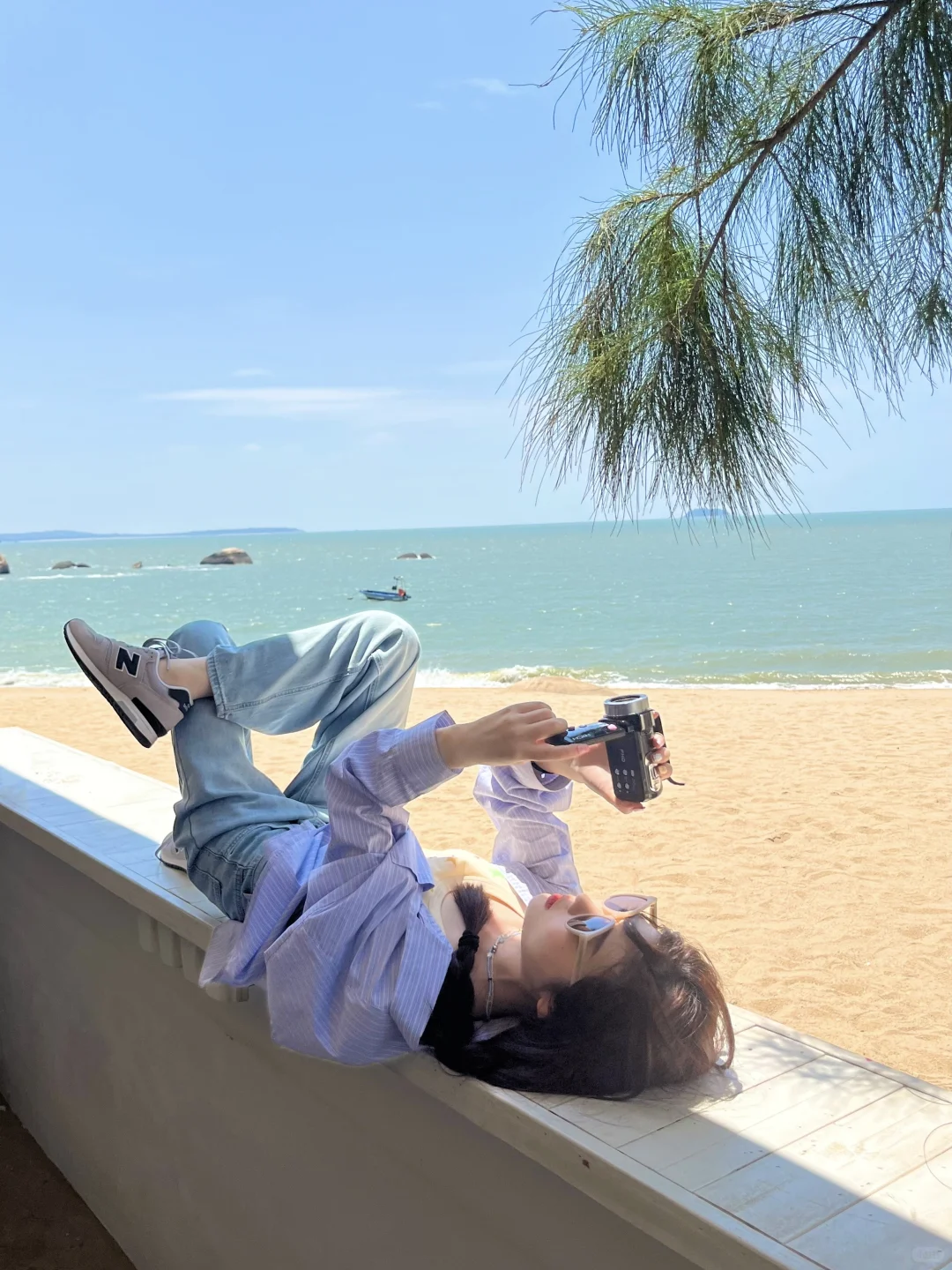 存一些海边拍照姿势 ???i人快来学