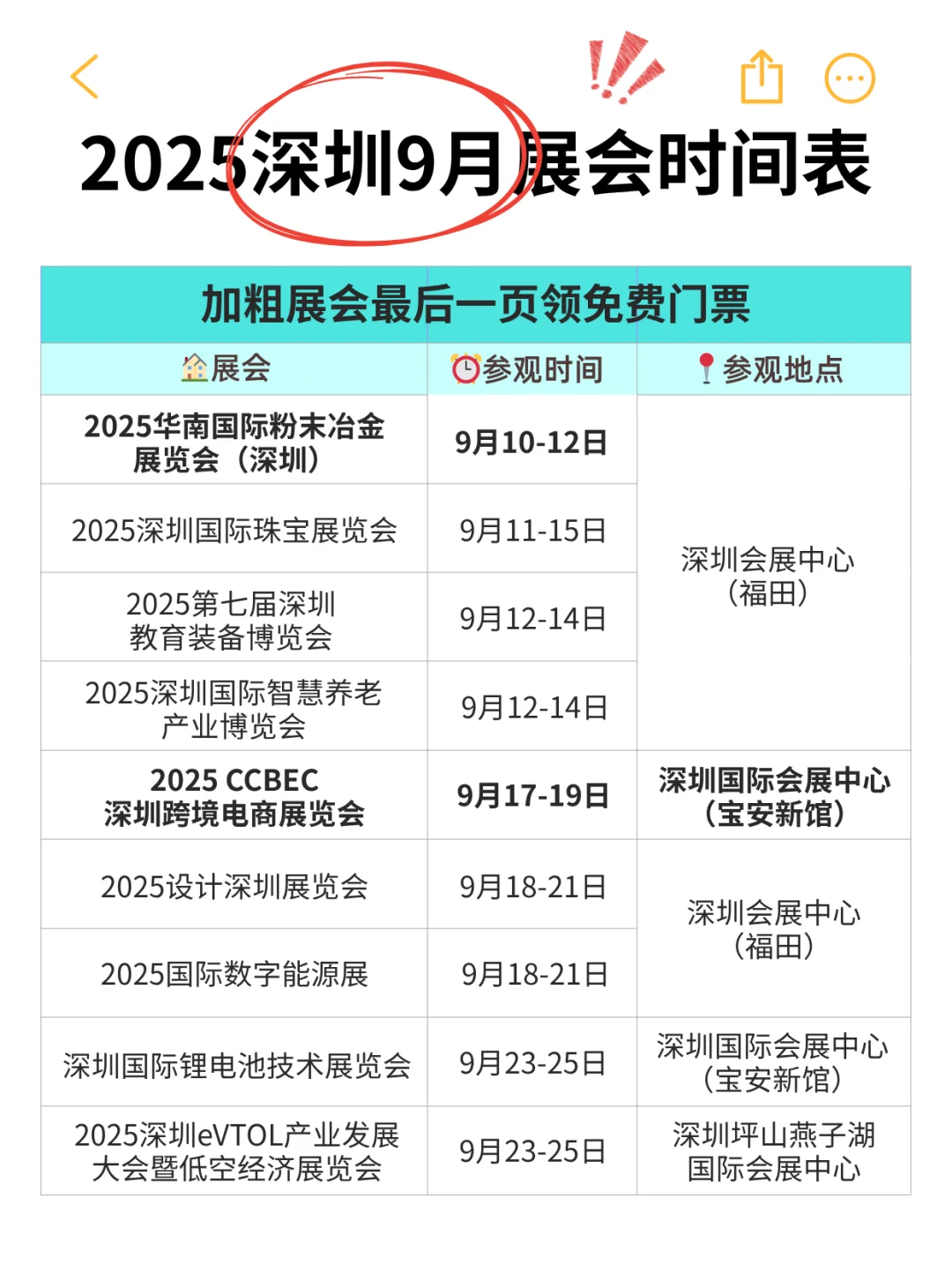 ?2025年深圳9月份展会预告时间表