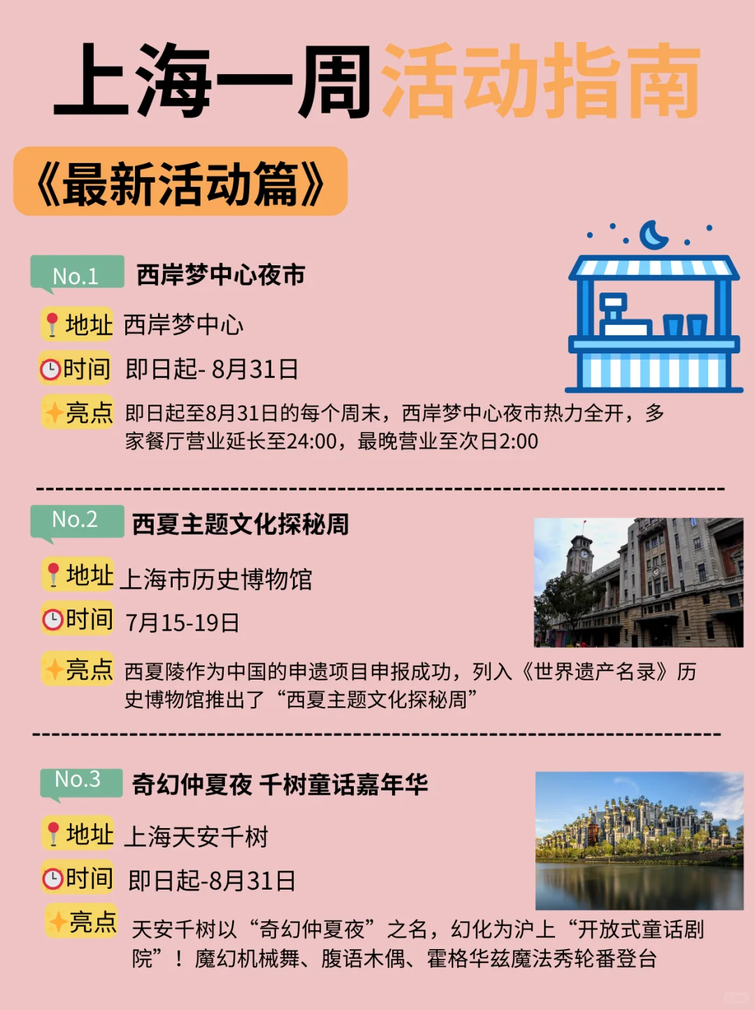 上海7月14日-20日一周活动指南！请查收快乐
