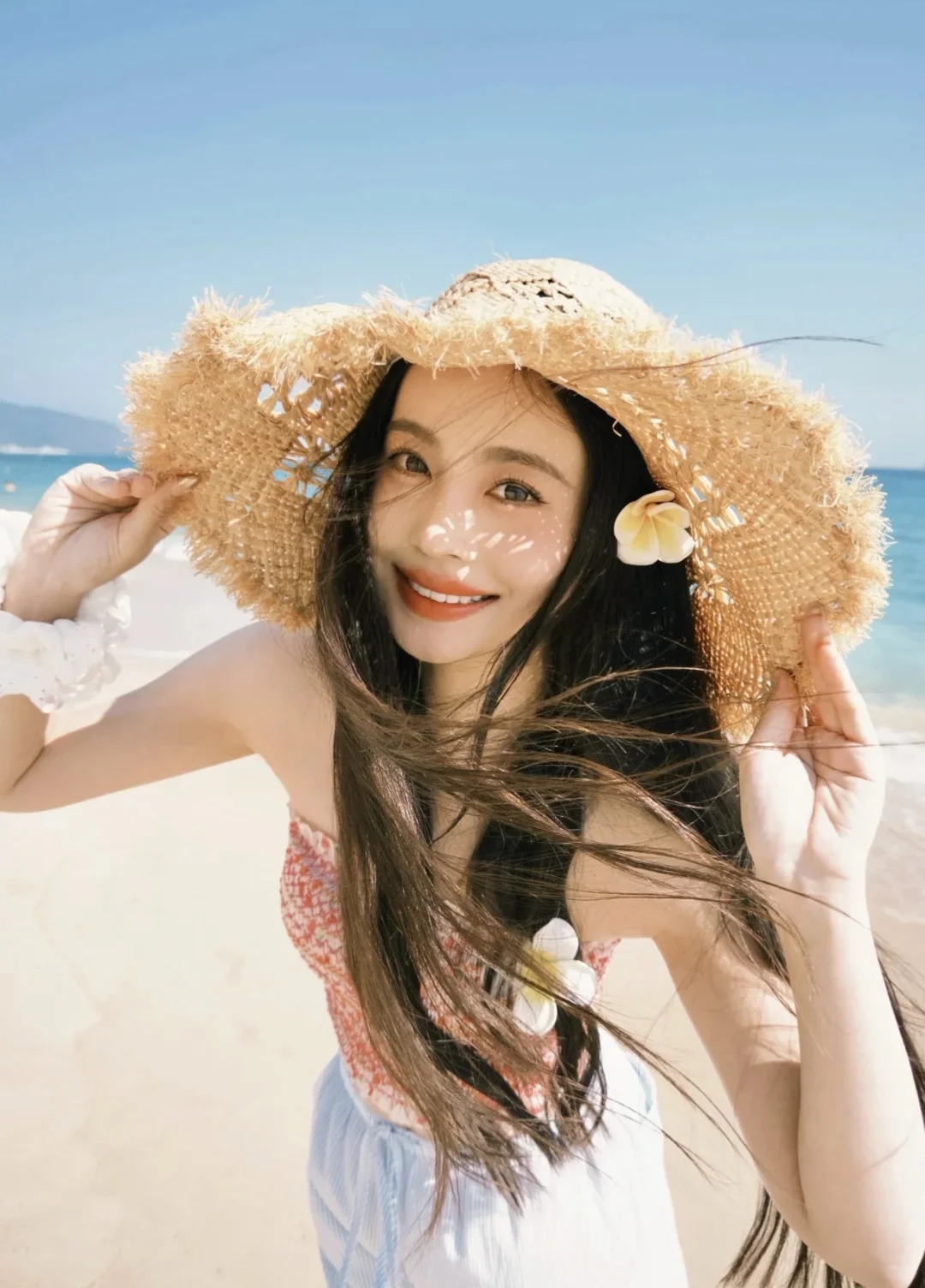 海边拍照姿势+穿搭