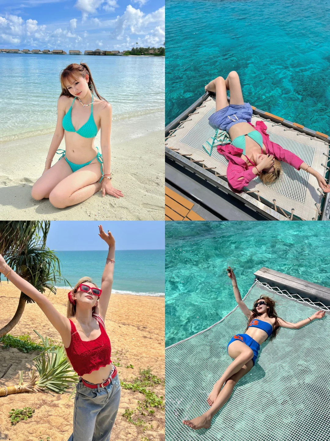 存一些海边超绝松弛感拍照姿势?
