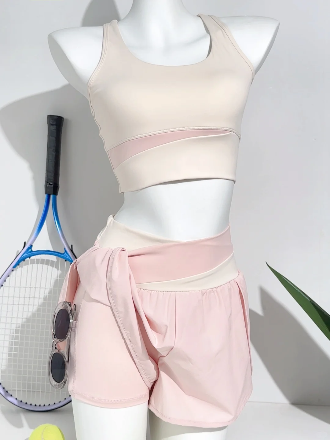 夏日甜妹刚需?少女心是这套瑜伽服给的?49