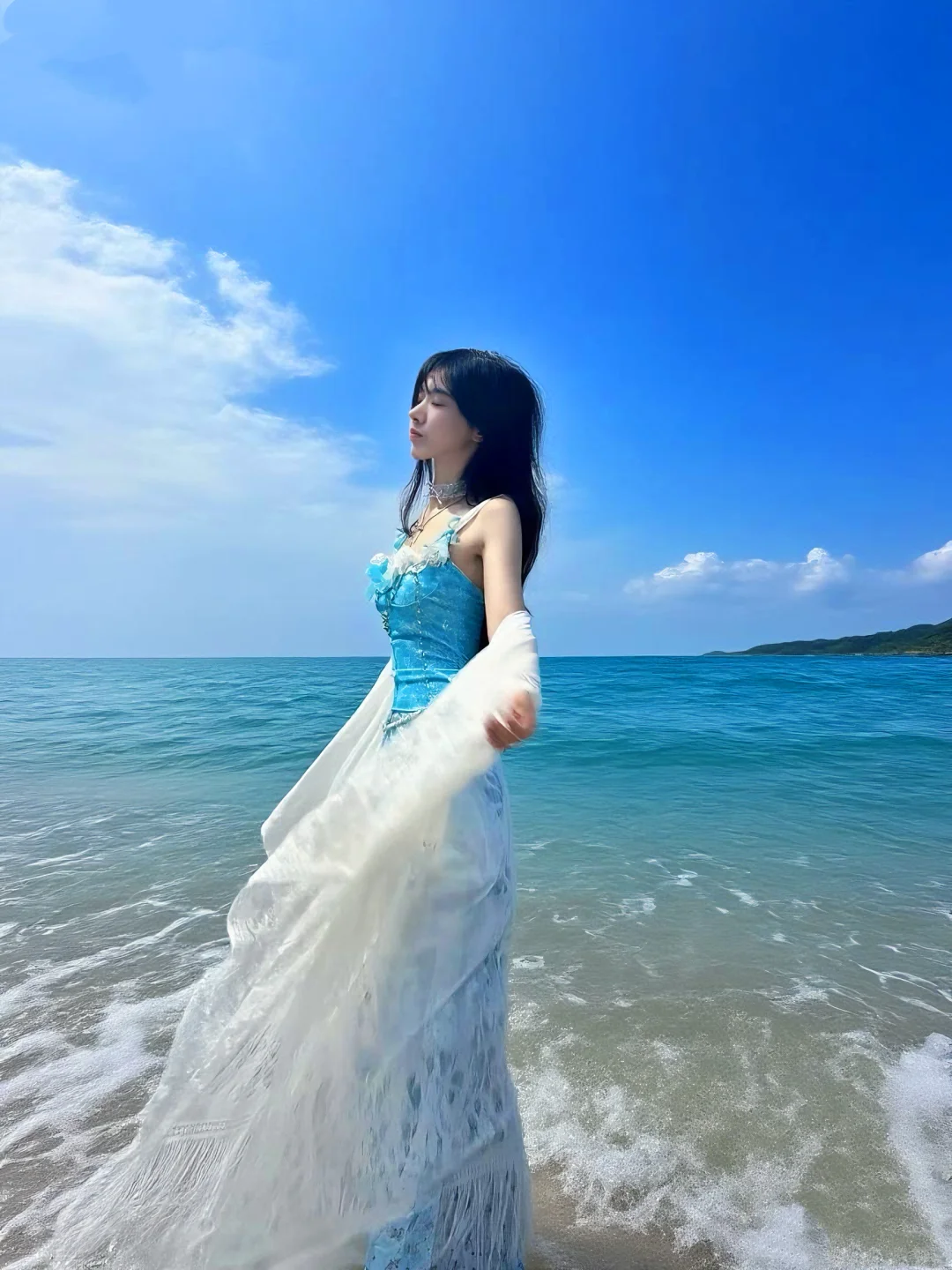 蓝调白月光?海边度假?巴洛克人鱼姬套装