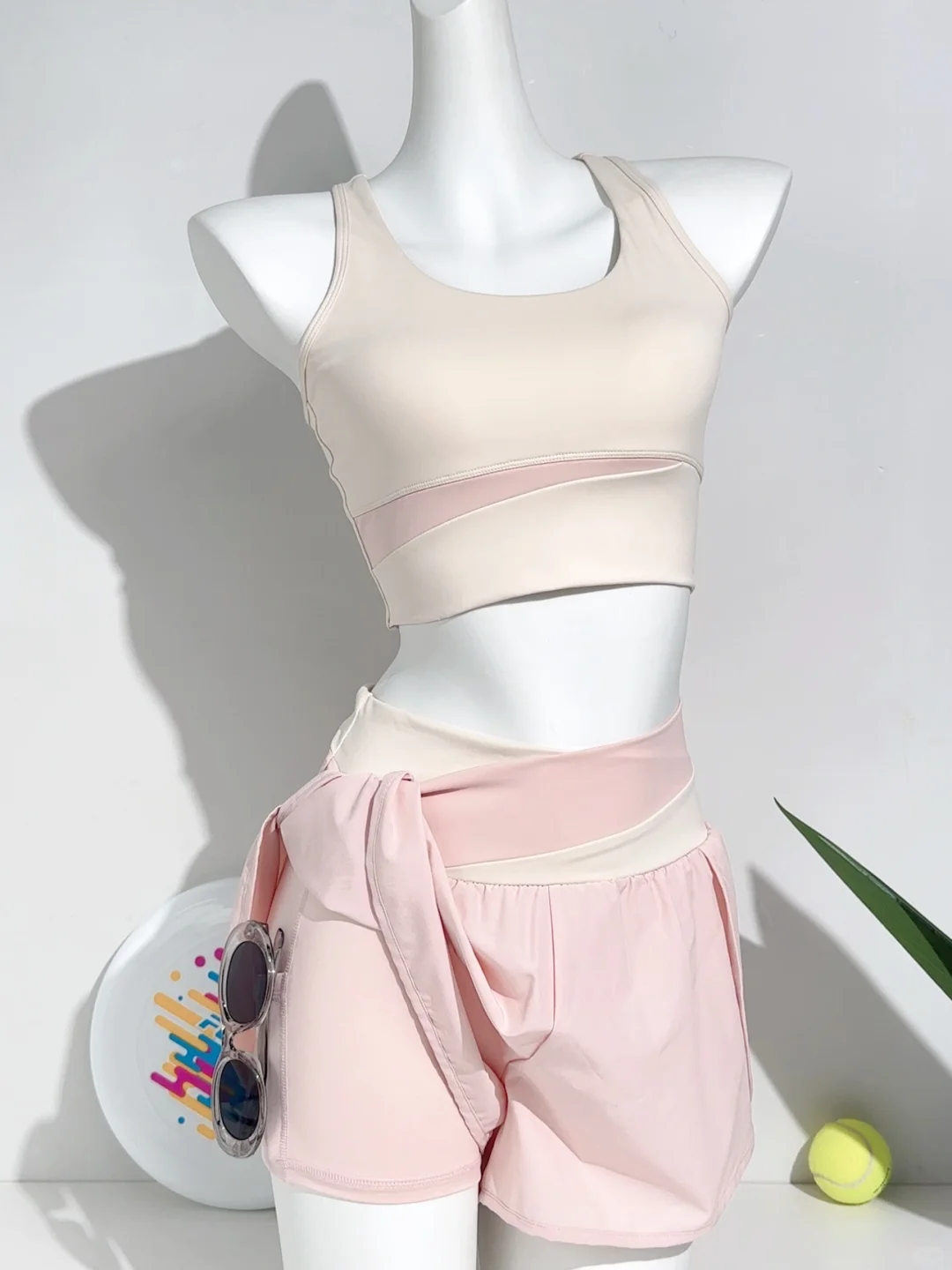 夏日甜妹刚需?少女心是这套瑜伽服给的?49