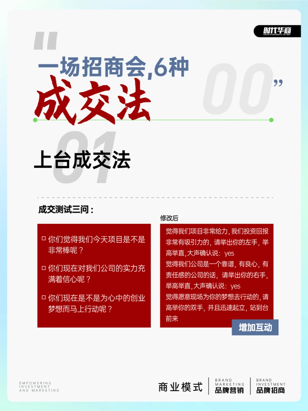 什么是招商会成交?