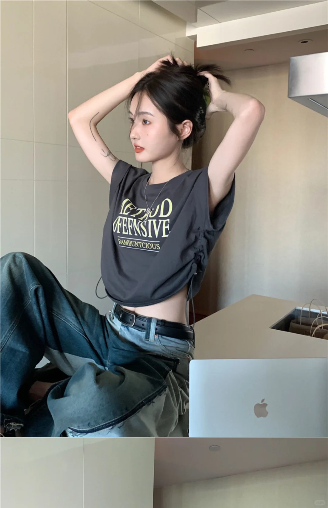 种草！甜辣妹复古T恤，夏日必备单品！