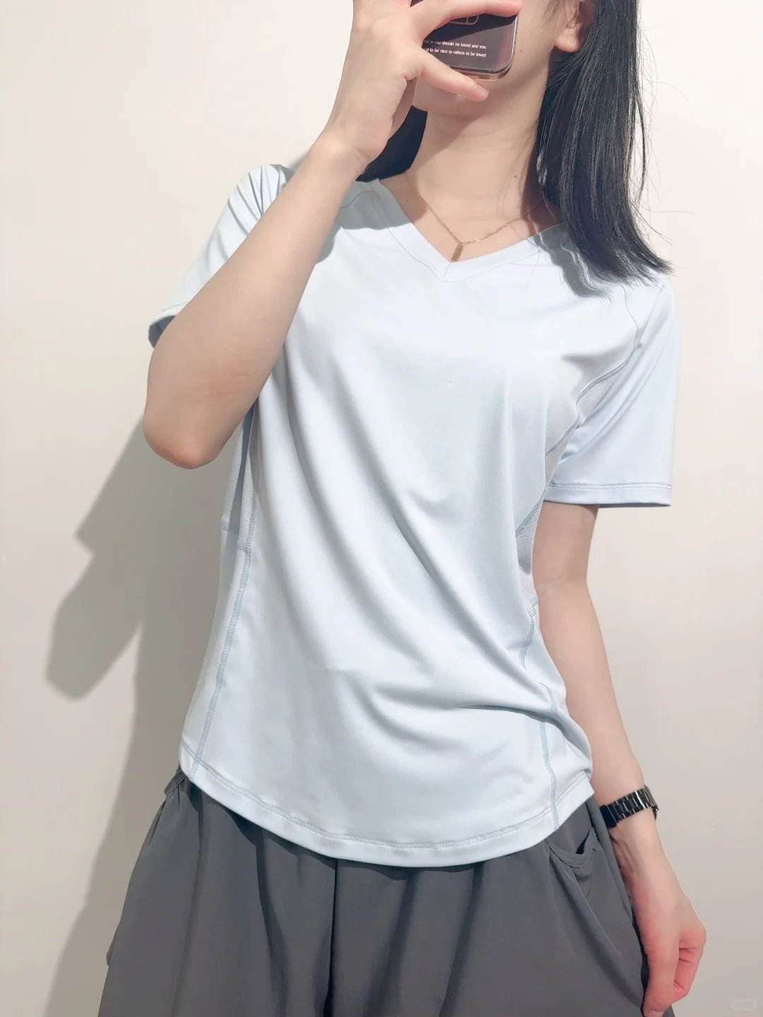 29?后背+侧边透气孔?!这件蓝T太懂夏天了~