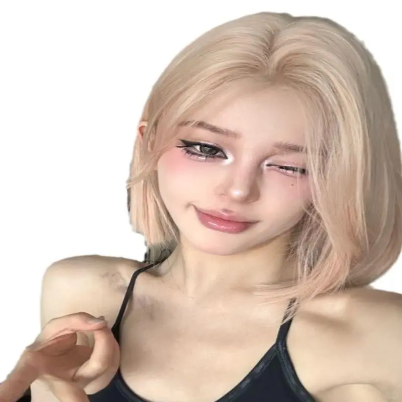 超酷白金短发假发，欧美辣妹风来袭??