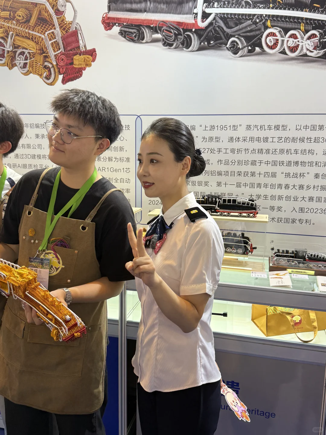 参观国际铁路设备展，国内与国外区别