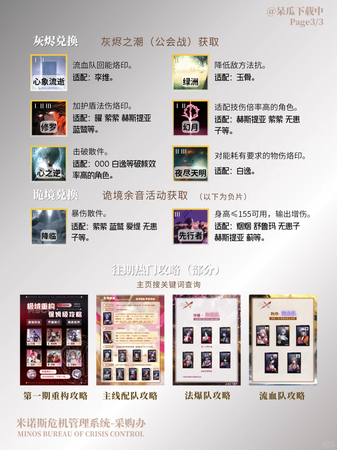 无期迷途采购办兑换攻略3.0