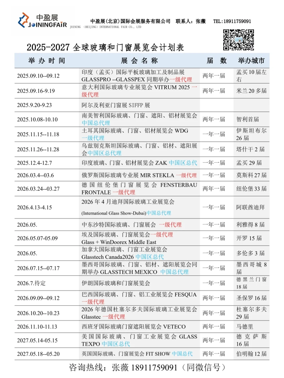 25-27年玻璃门窗建材展会时间更新表