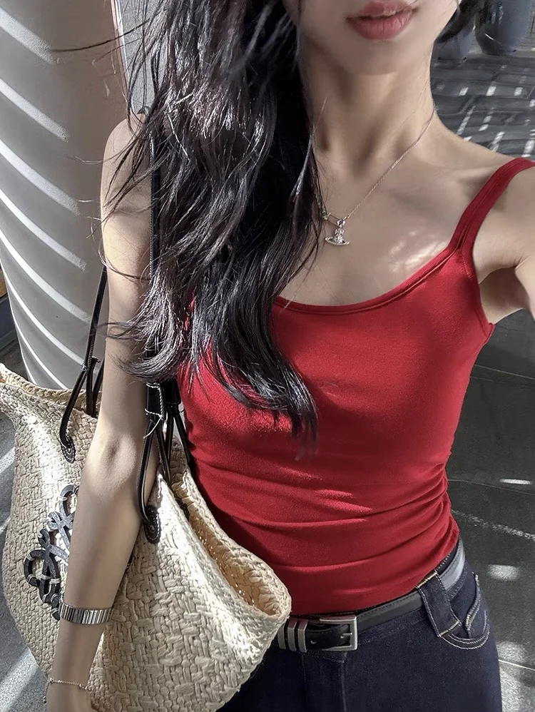 超适合海边！亲测出片的红吊带