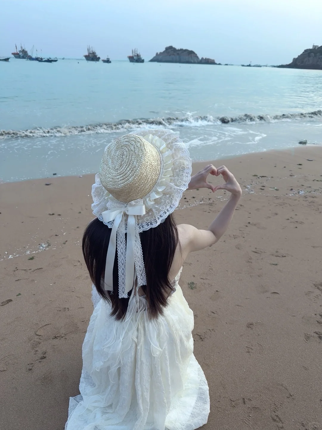 i人海边拍照姿势