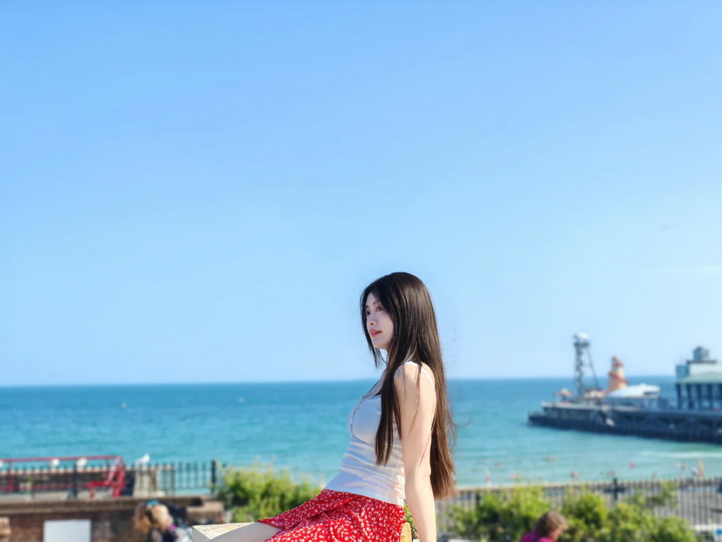 110斤的生命力 老娘与海? 正常海边穿搭