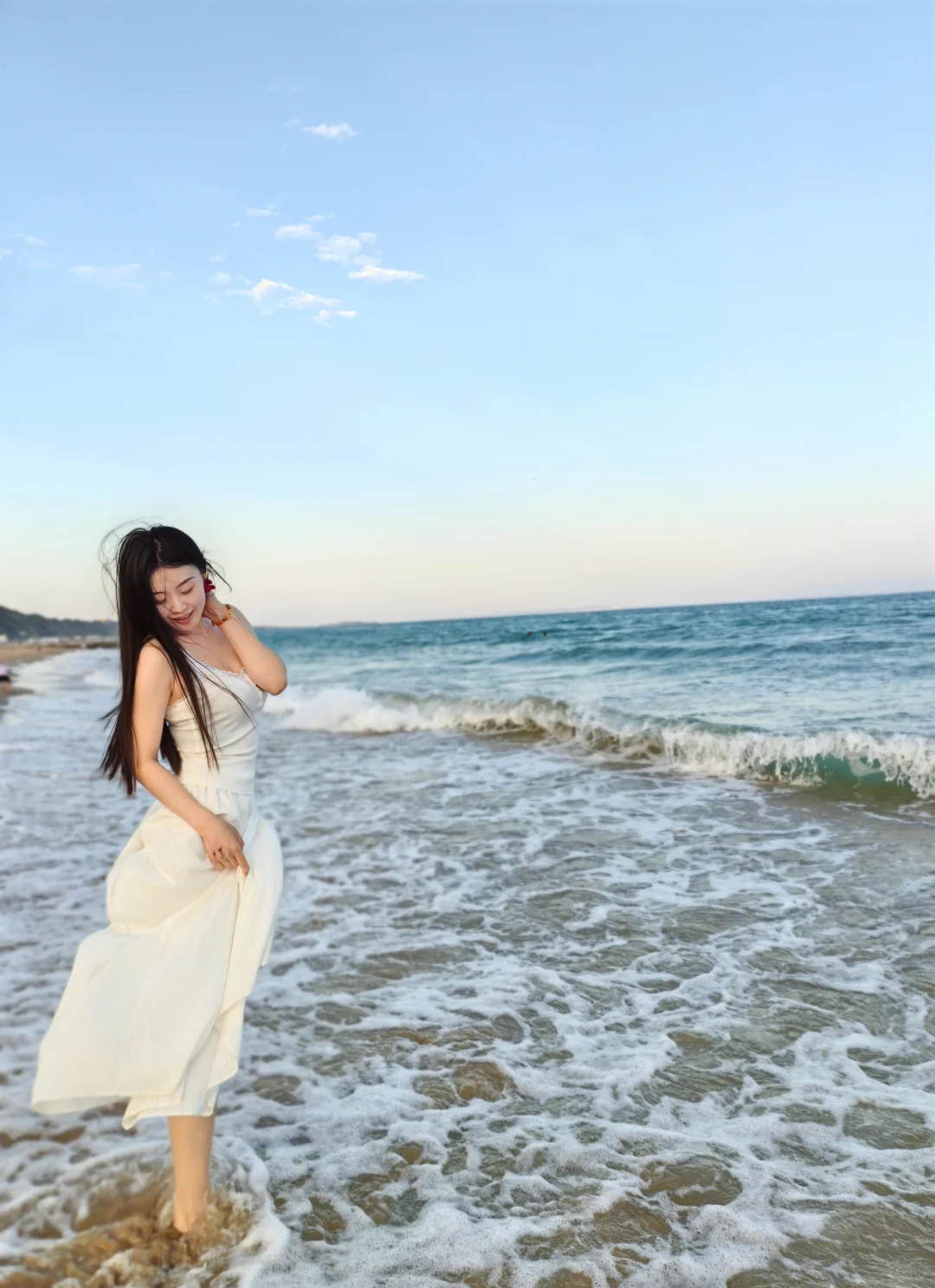 110斤的生命力 老娘与海? 正常海边穿搭