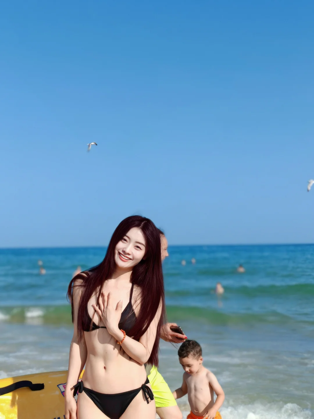 110斤的生命力 老娘与海? 正常海边穿搭