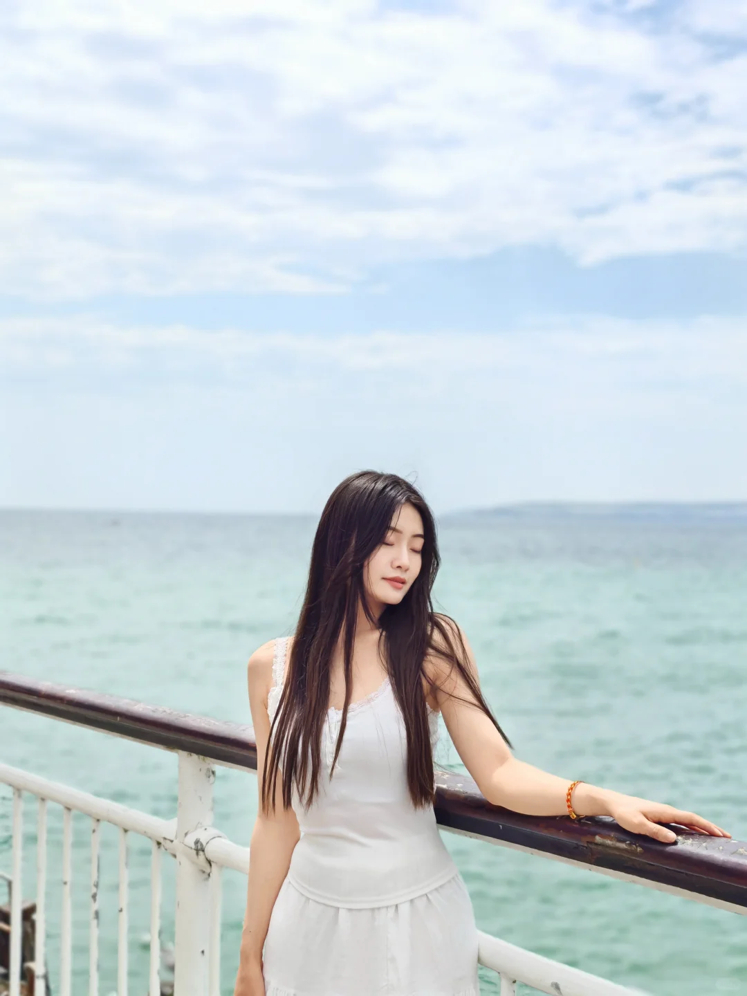 110斤的生命力 老娘与海? 正常海边穿搭