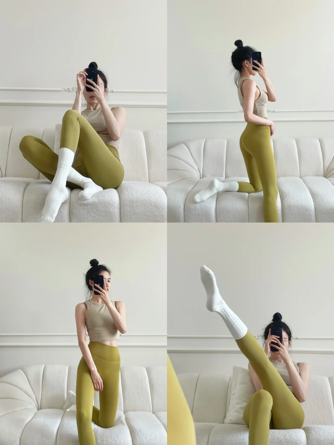 不上普拉提的日子 在家臭美