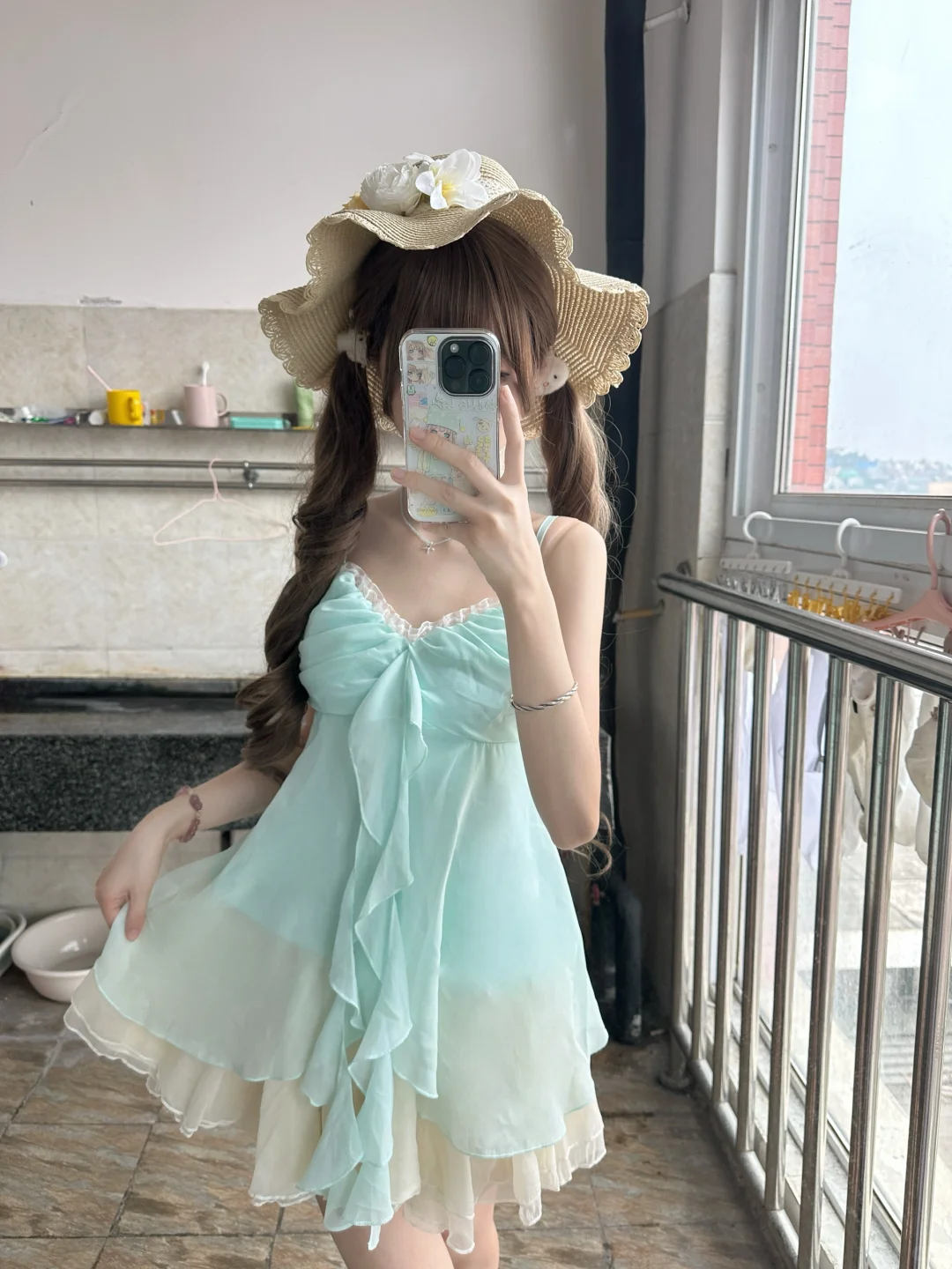 薄荷味小蛋糕太适合去海边啦～