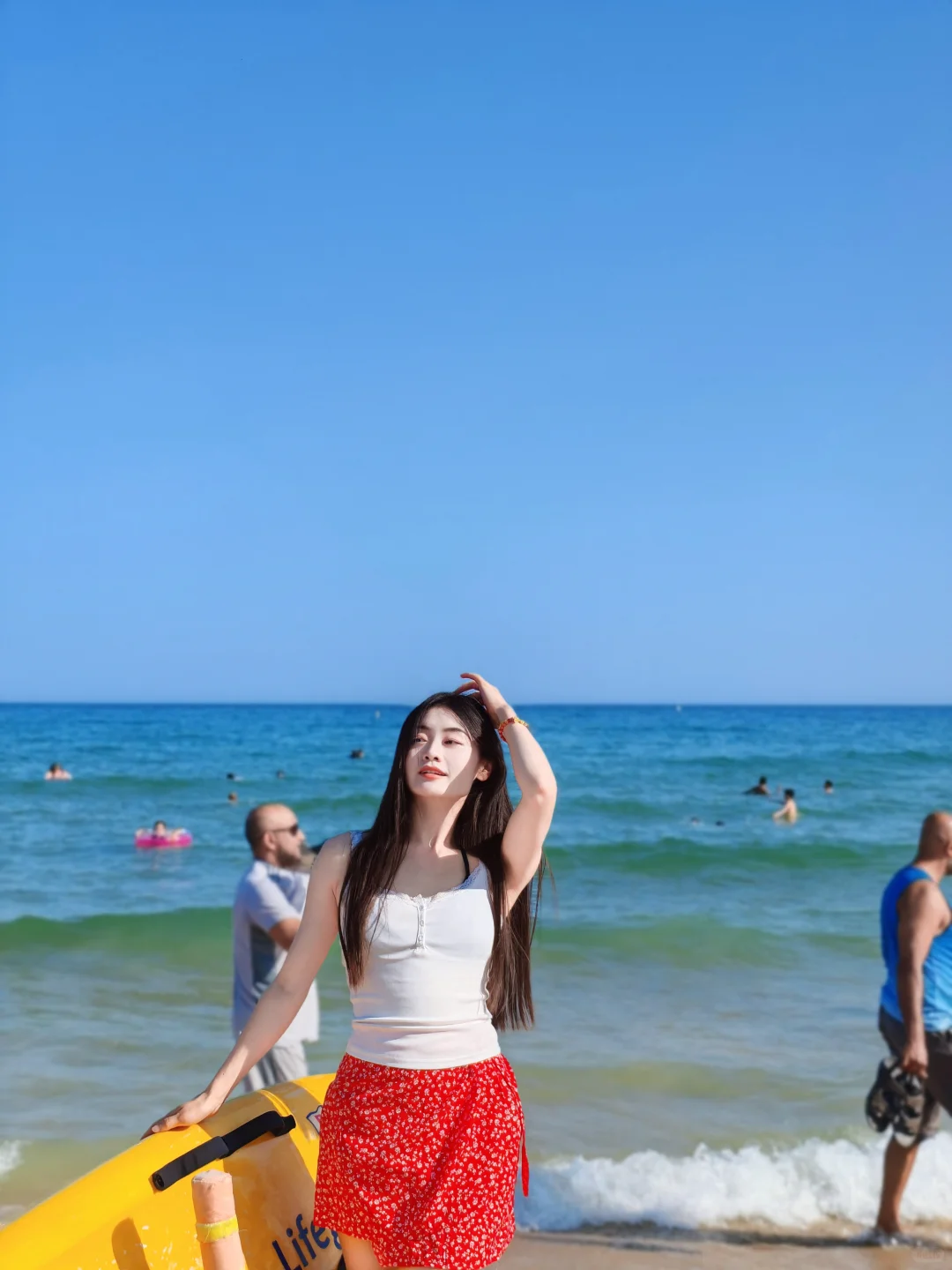 110斤的生命力 老娘与海? 正常海边穿搭