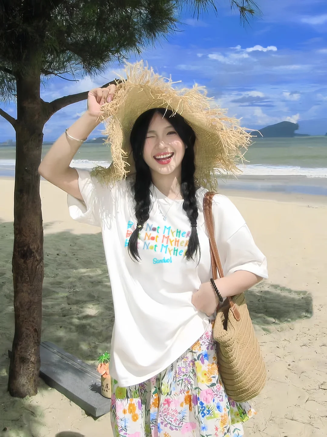 短袖也超适合海边明媚穿搭！！