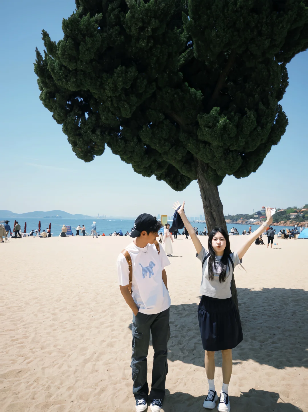 和男朋友一起在青岛海边这么拍超好看～