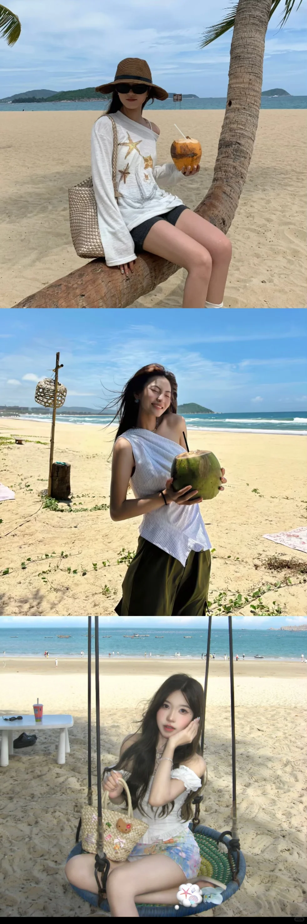 存一些超有感觉的海边拍照姿势?️