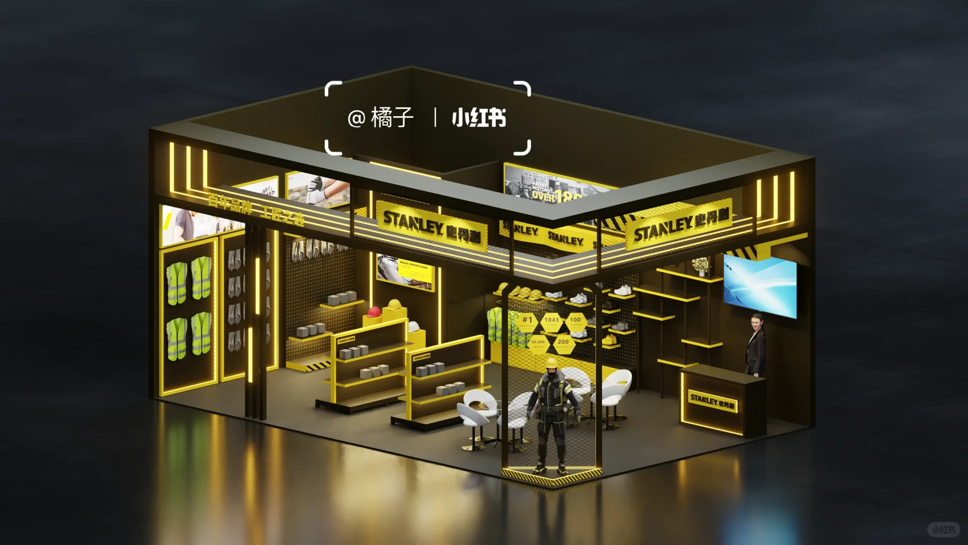 54平五金展｜两面开｜Blender建模