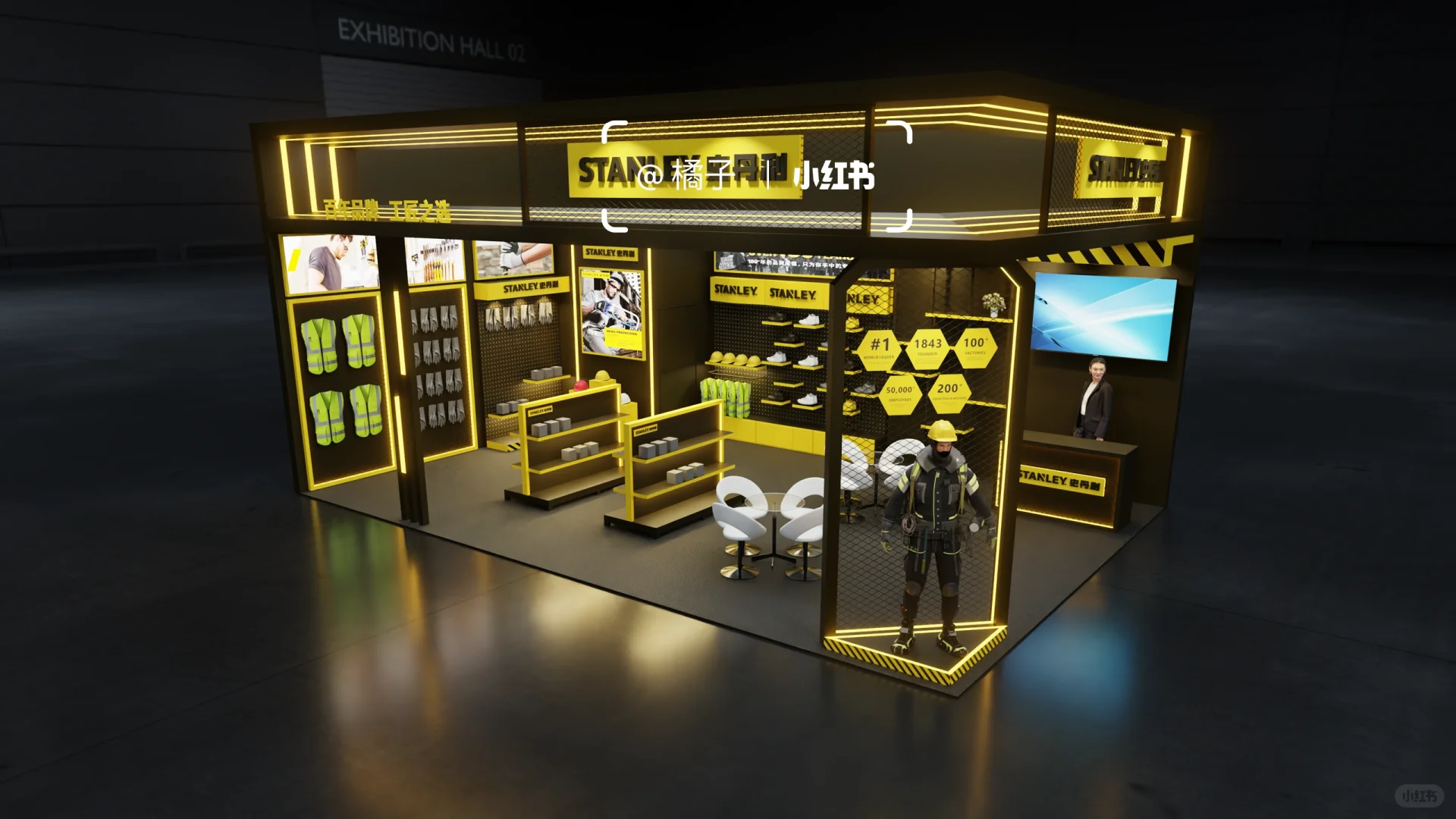 54平五金展｜两面开｜Blender建模