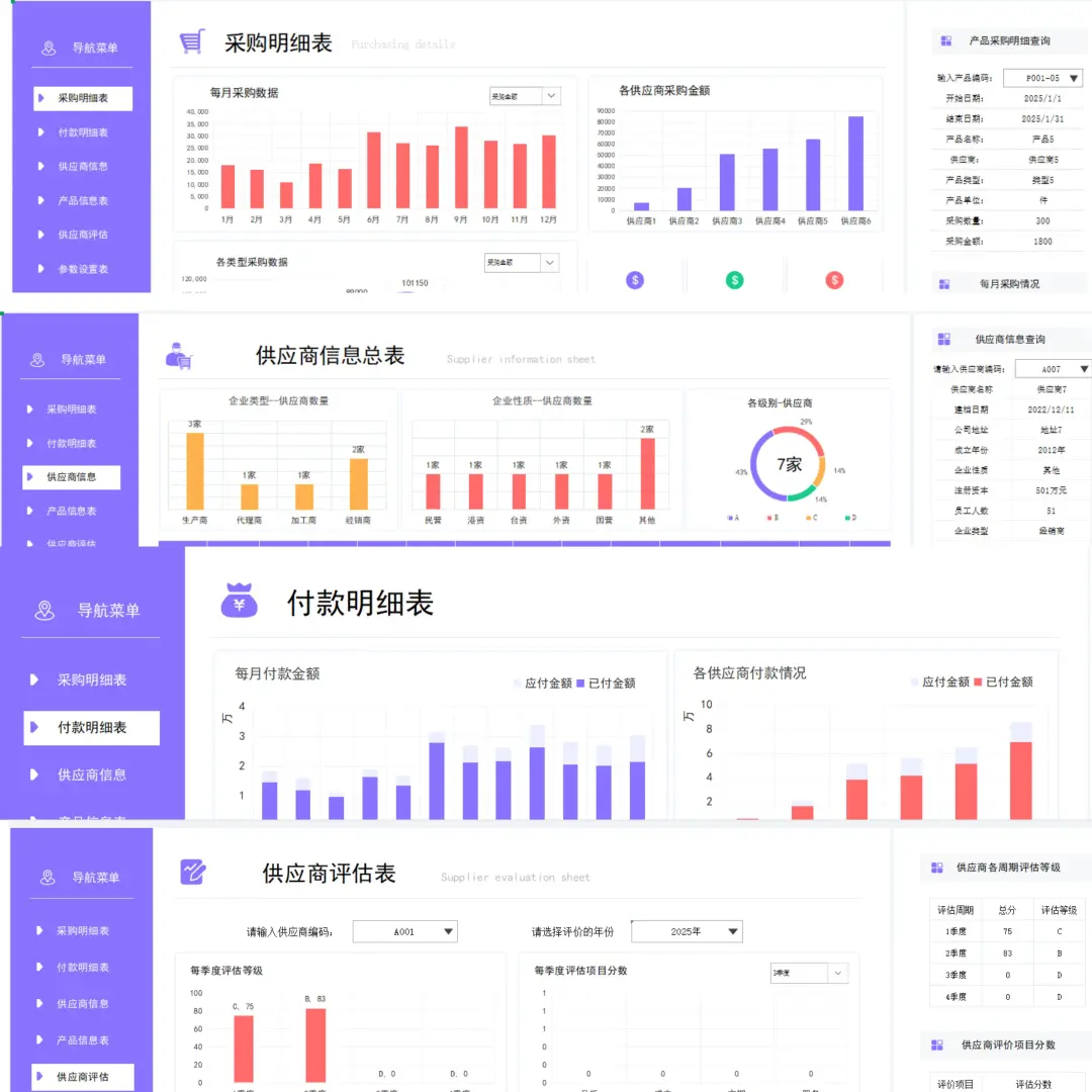 做采购五年，第一次见这么漂亮的采购表格
