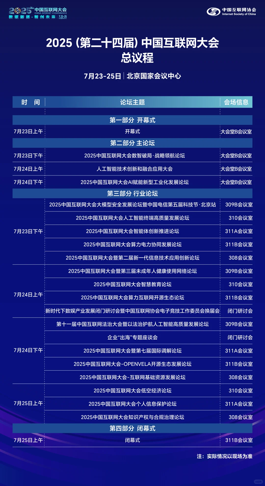 快收藏！中国互联网大会议程发布 送?啦