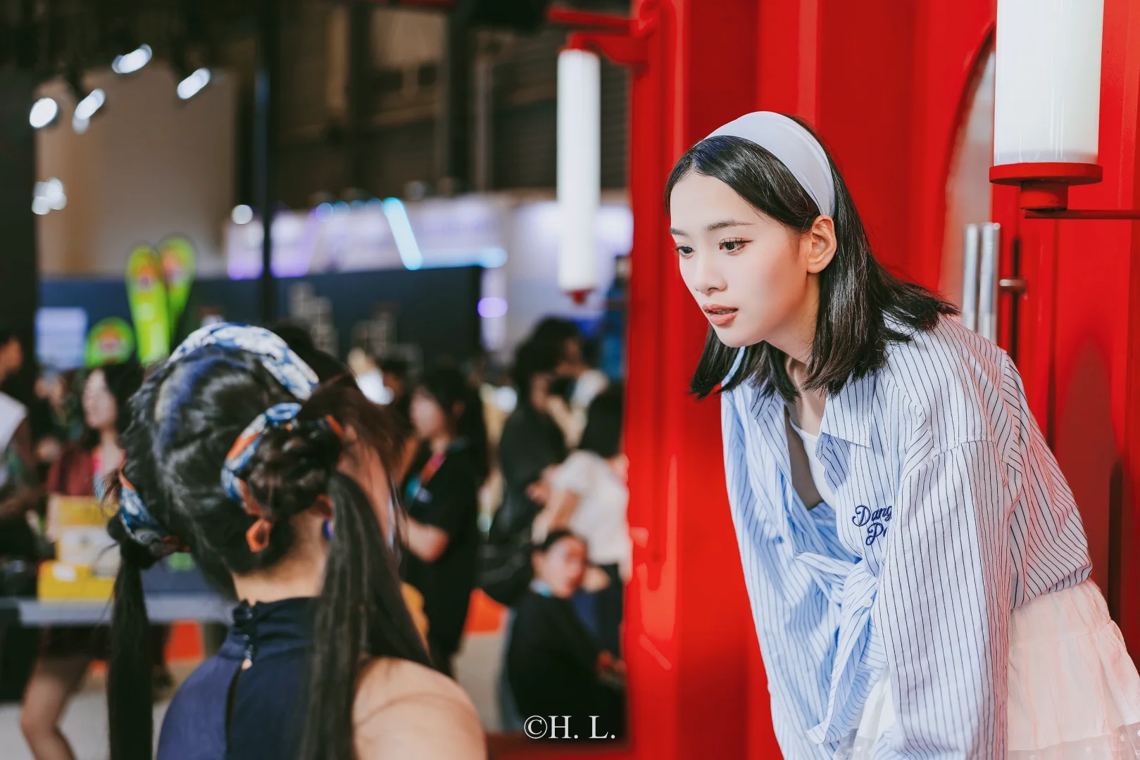 上海国际摄影器材展览会的模特们