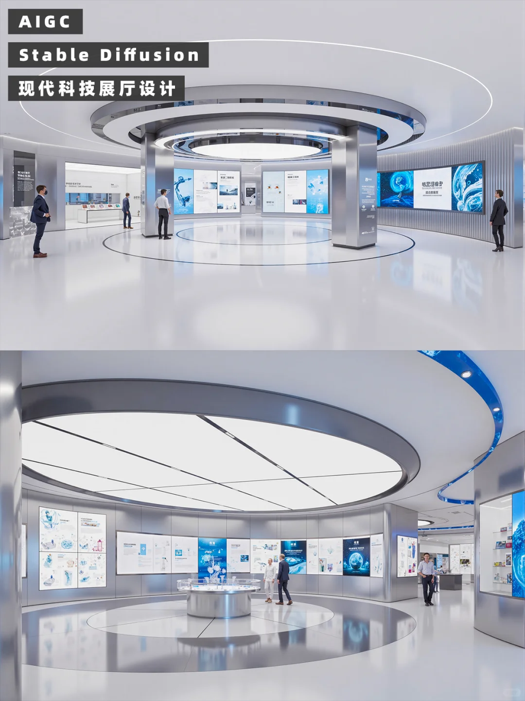 【第十九期】AIGC现代科技展厅设计