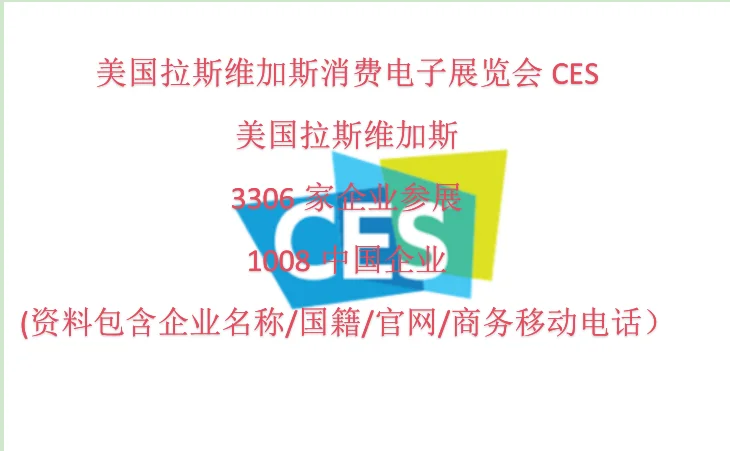 美国拉斯维加斯消费电子展览会 CES