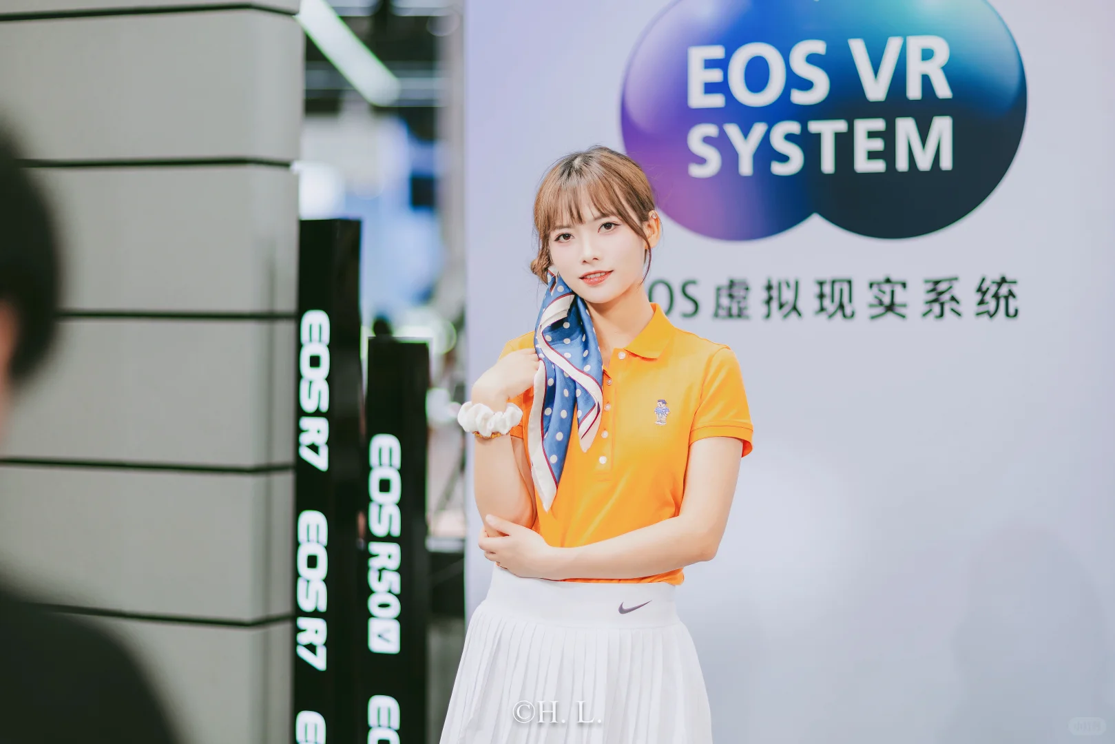 上海国际摄影器材展览会的模特们