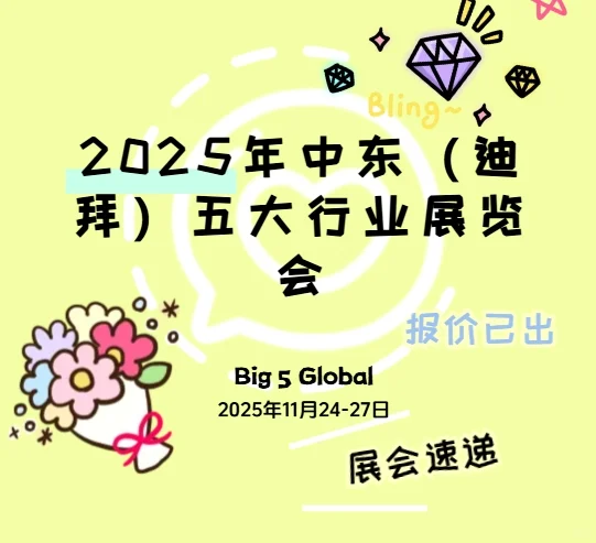 2025年中东（迪拜）五大行业展览会